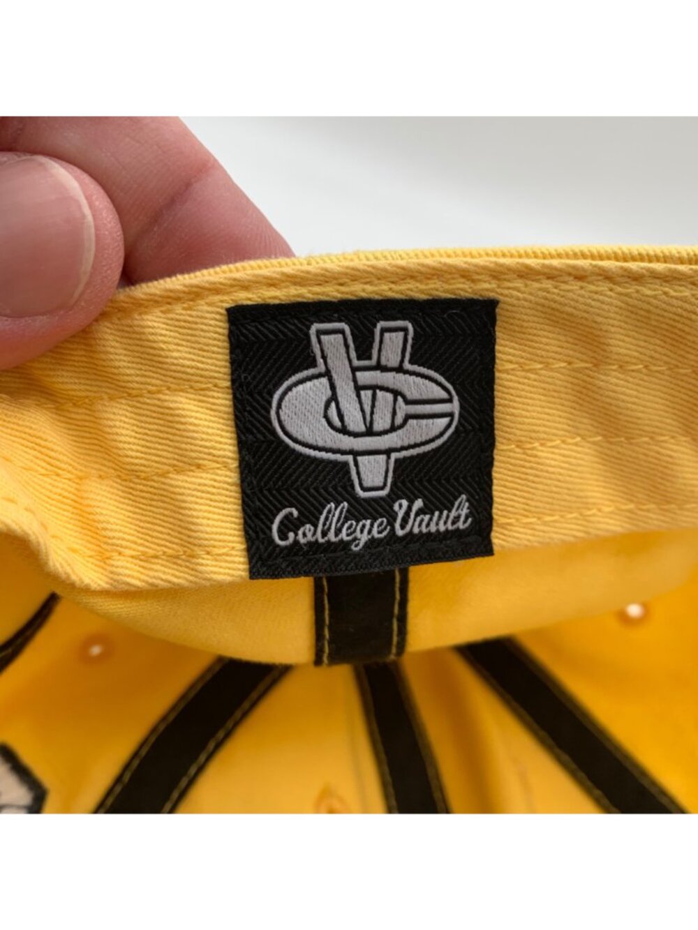 Michigan Wolverines NCAA Yellow 47 Brand College Vault Clean Up Strapback Hat - Picture 5 of 6